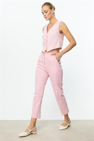 ON FASHION ÇİAMLI DAR PANTOLON - PEMBE