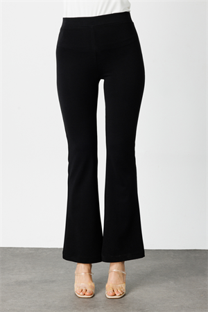 ON FASHION İnce Fitilli İspanyol Tayt Pantolon - Siyah