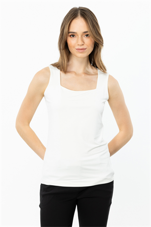ON FASHION KARE YAKA MERİVA ATLET - BEYAZ