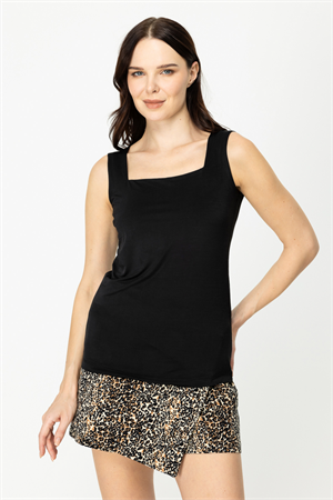 ON FASHION KARE YAKA MERİVA ATLET - SİYAH