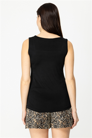 ON FASHION KARE YAKA MERİVA ATLET - SİYAH
