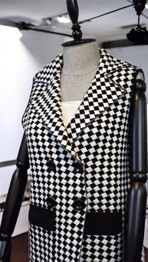 ON FASHION KARELİ 4 DÜĞME YELEK - EKRU