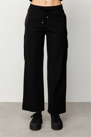 ON FASHION KARGO CEPLİ BOL PAÇA PANTOLON - SİYAH