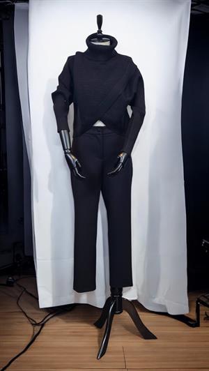 ON FASHION KRUVAZE EN BOY DEGAJE YAKA FİTİLLİ KAZAK - SİYAH