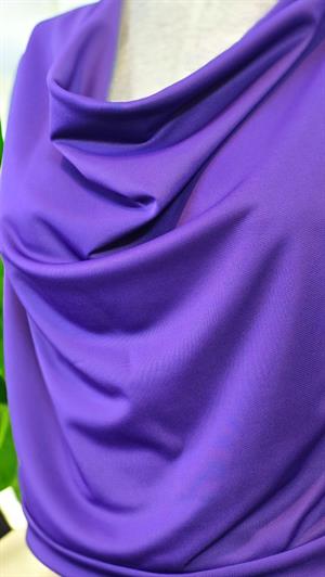 ON FASHION Yanı Fermuarlı Degaje Yaka Kolsuz Bluz - Mor