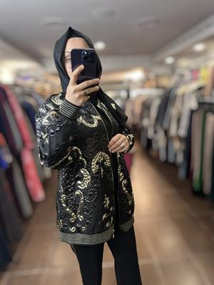 ORGANİZE ÜÇLÜ TAKIM Siyah/Gold Sim 