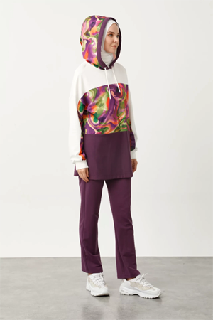 PUFFY DİJİTAL TEK SWEAT - MOR