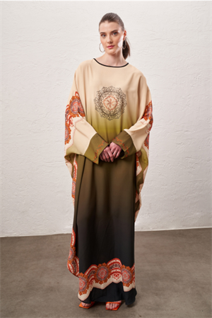 RED SHE TASARIM ABAYA - KİREMİT