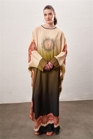 RED SHE TASARIM ABAYA - KİREMİT