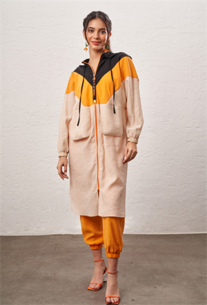 RED SHE TASARIM KAP - BEJ/ORANJ