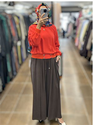 YUSUF ÖZDEMİR 26Y1650PANTOLON - KAHVE