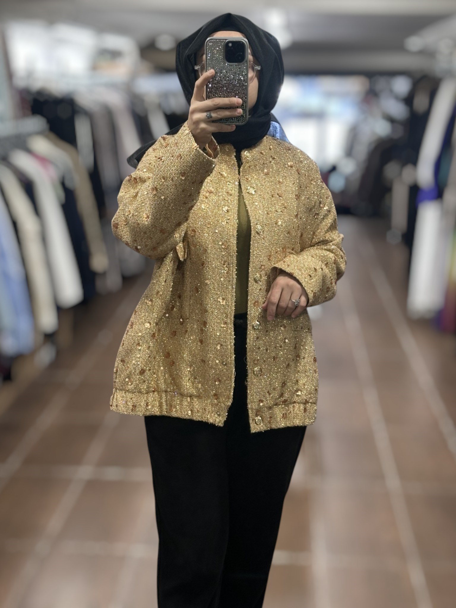 26KGSCKT3328/Ghisa Pul Payet Detaylı Bomber Ceket - Camel