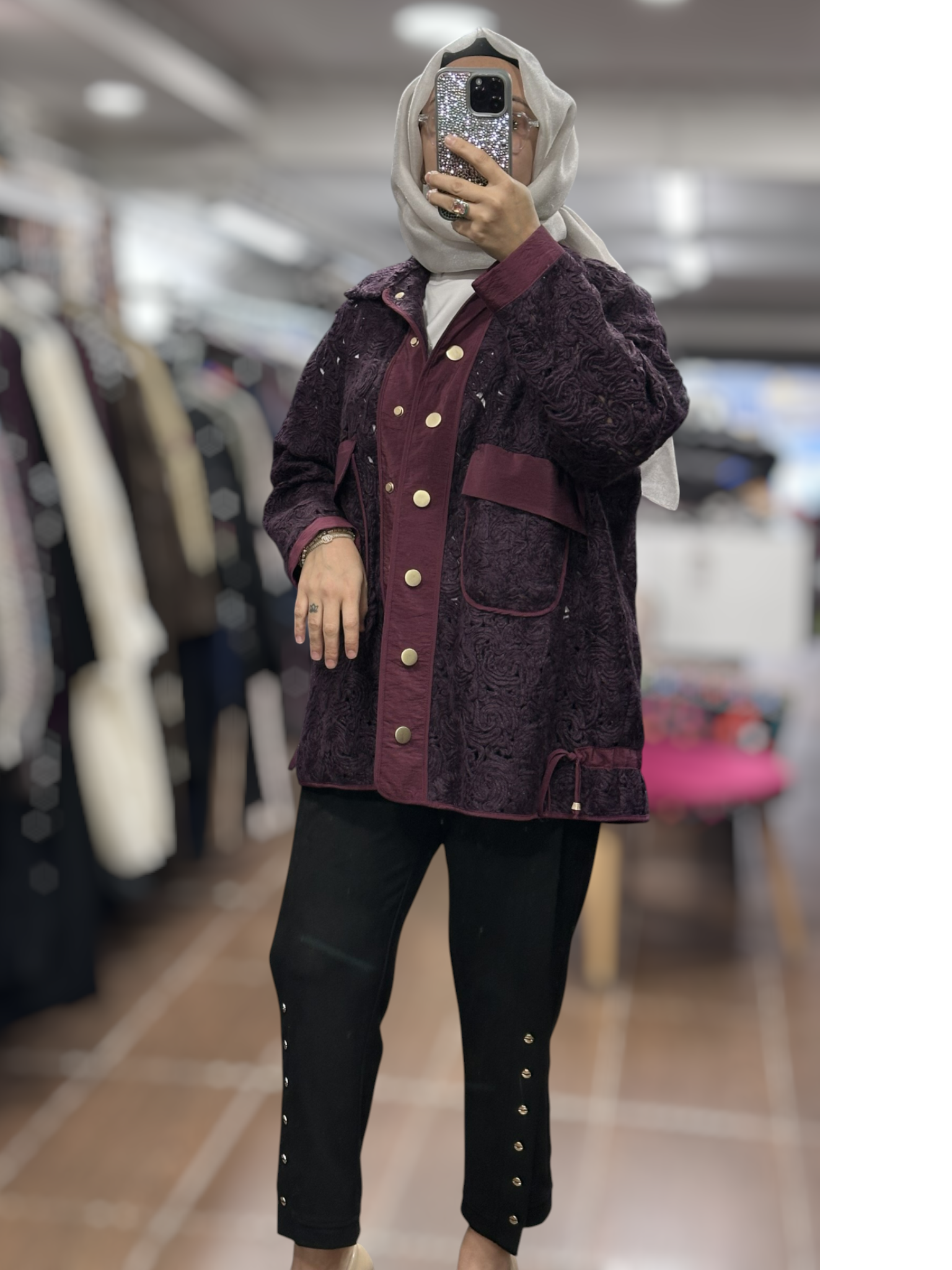 26KGSCKT3333/Ghisa Ceket - MÜRDÜM