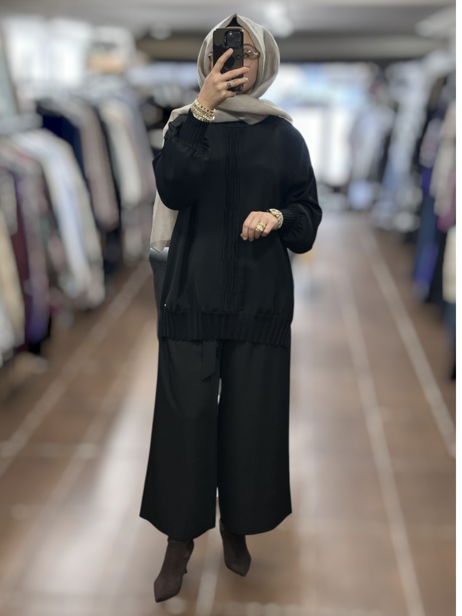 3630T4422/Ghisa Tunik - SİYAH