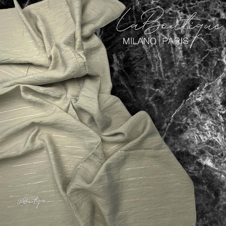 CUPRA SİLK SİMLİ ŞAL - HAKİ