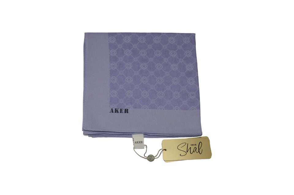 ELEGANCE MONOGRAM EŞARP - LİLA