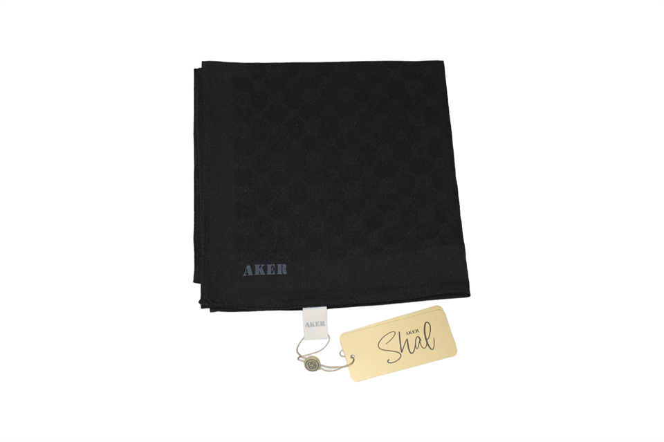 ELEGANCE MONOGRAM EŞARP - SİYAH