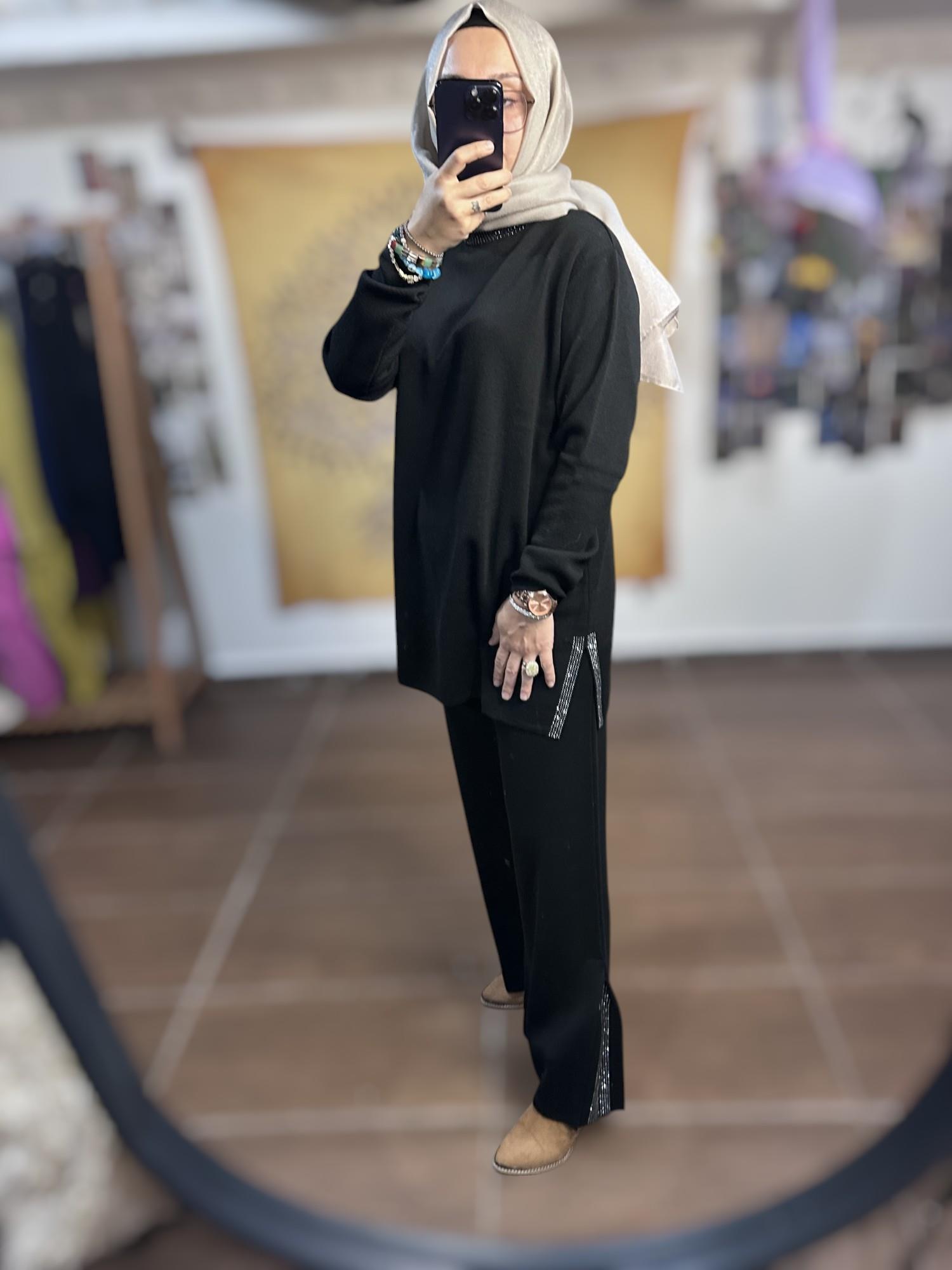 Ghisa triko Takım - Siyah