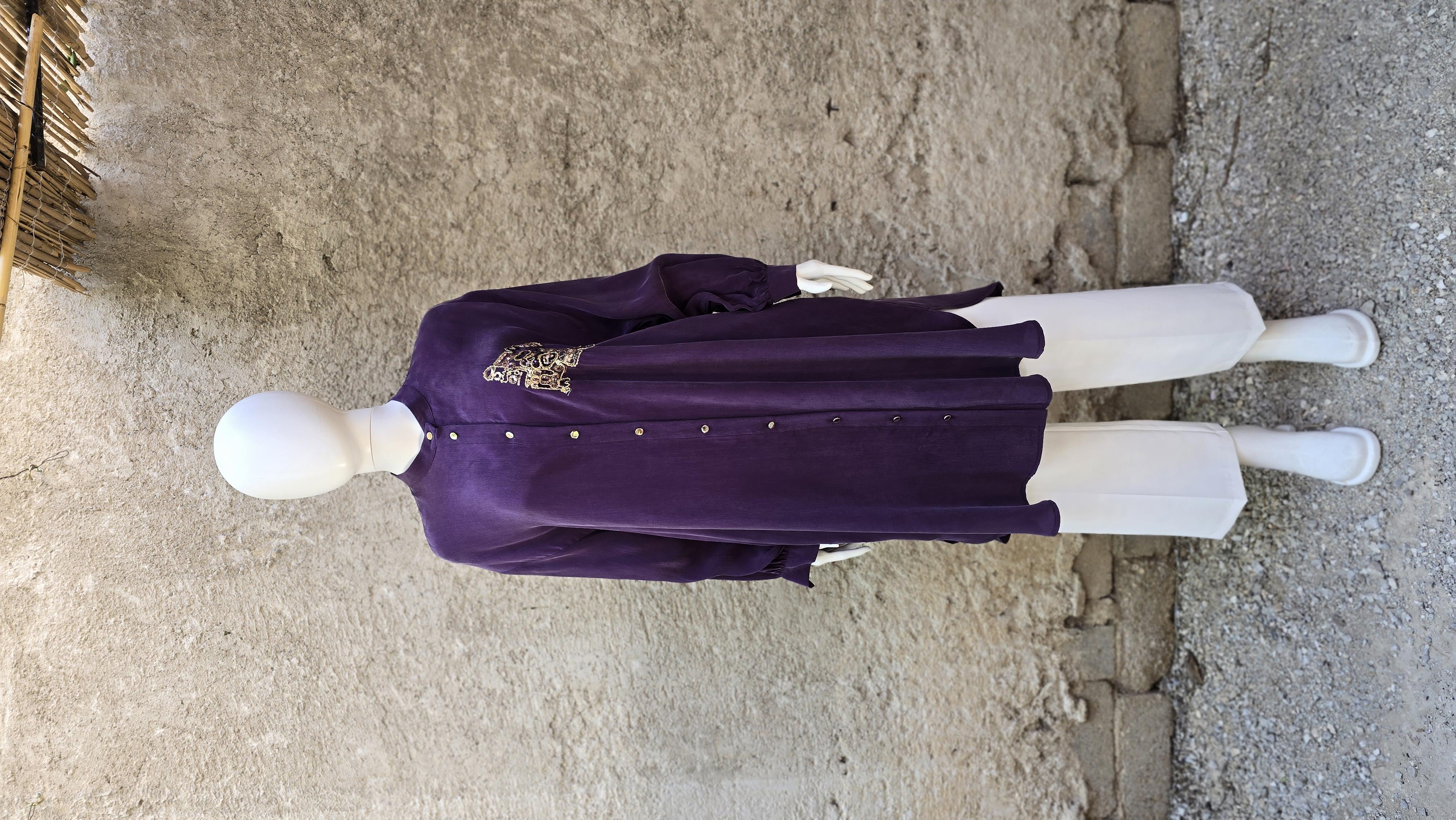 Ghisa Uzun Tunik - Mürdüm