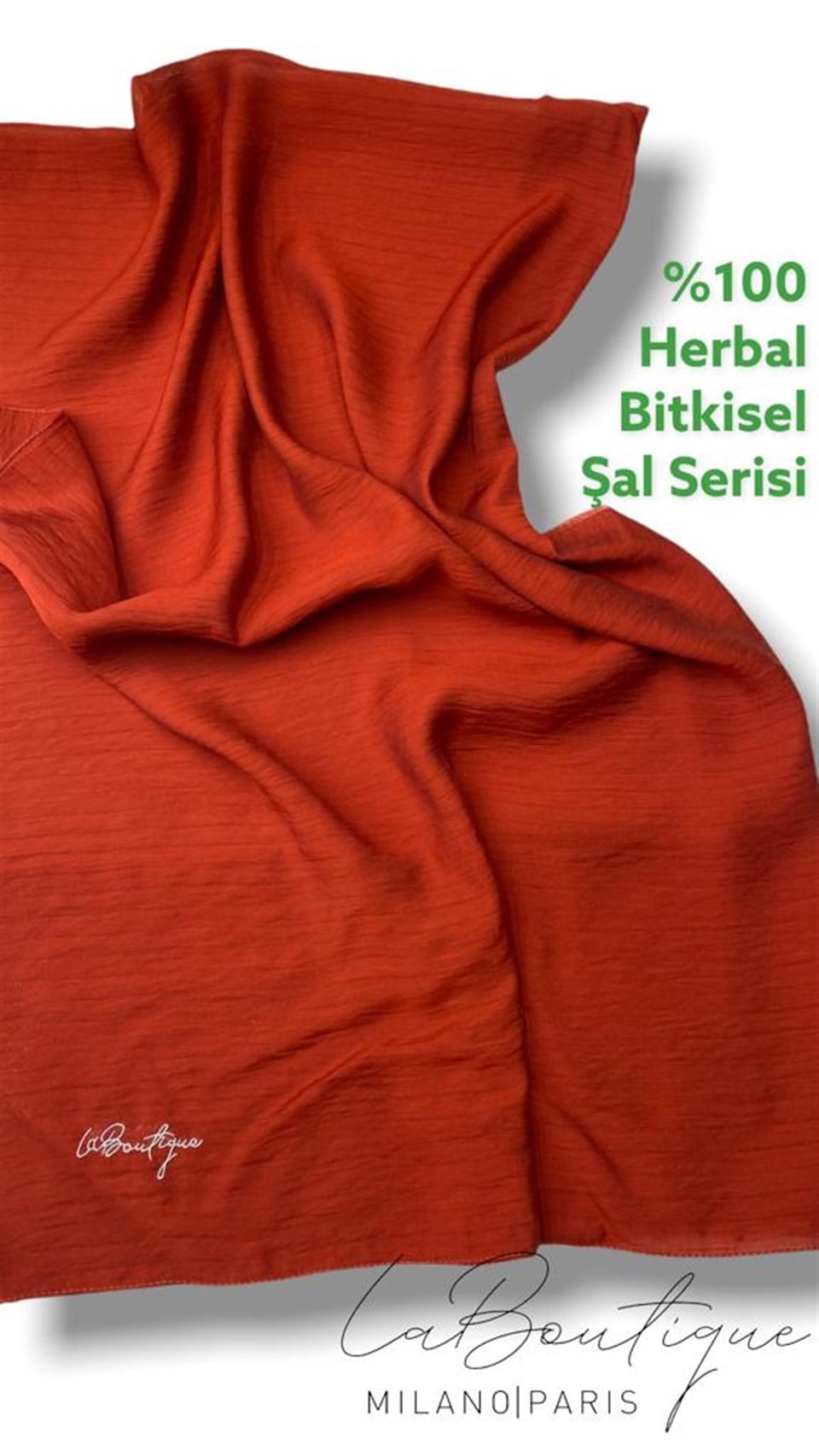 HERBAL BİTKİSEL EŞARP - BORDO