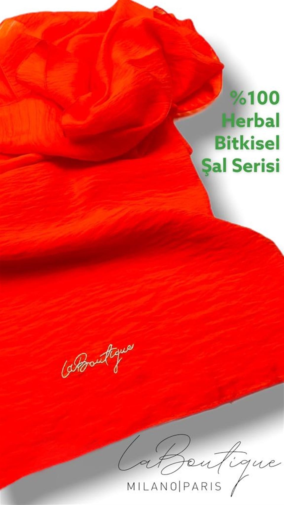 HERBAL BİTKİSEL EŞARP - NAR ÇİÇEĞİ