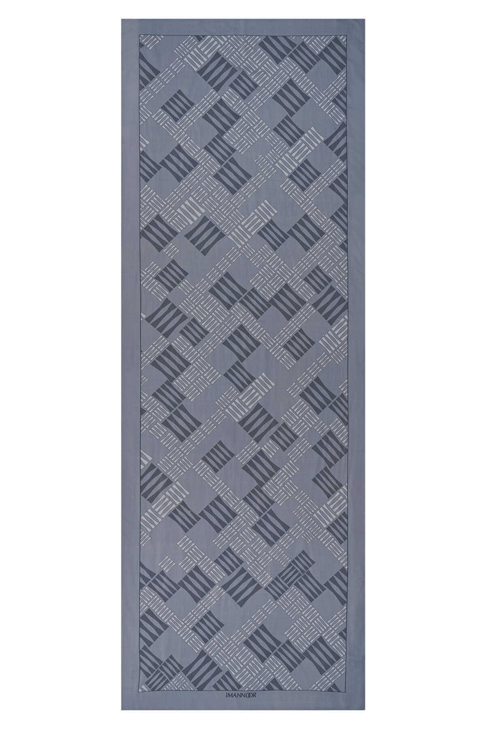 İmannoor Piyano Gri Floş Viskon Şal 70x200