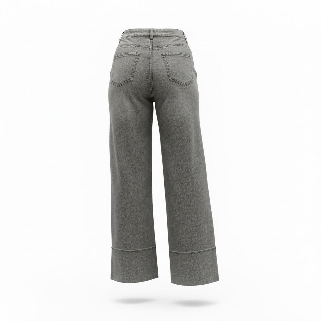 İTALY E5357 ÇİFT PAÇALI KOT PANTOLON - GRİ