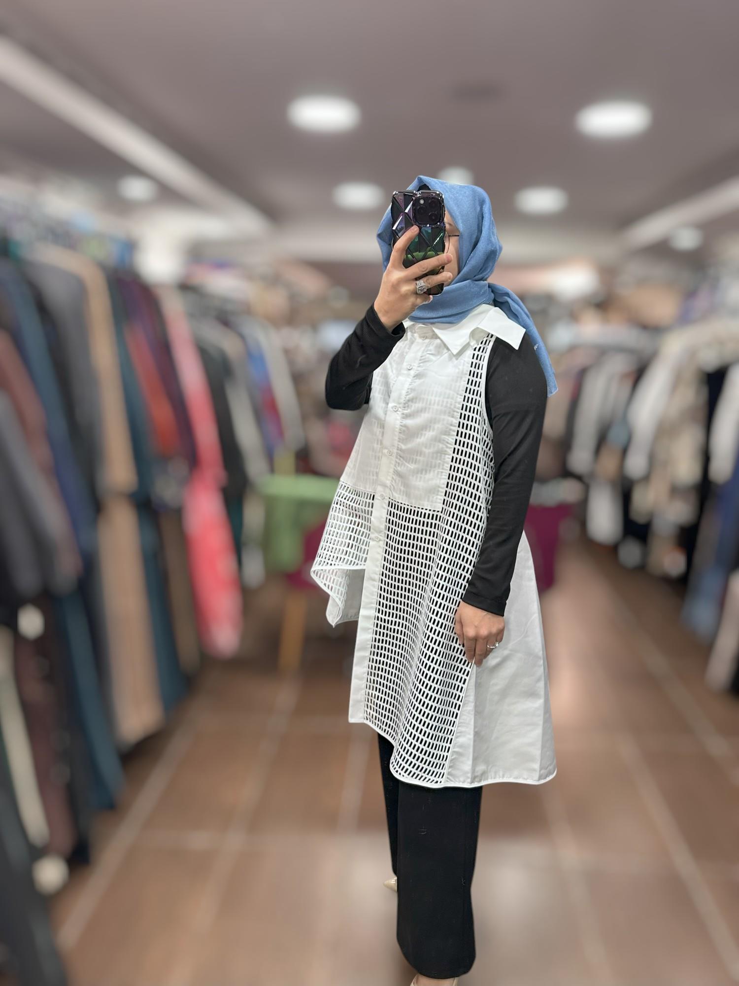KAHMA KHM25Y24150 YELEK - BEYAZ