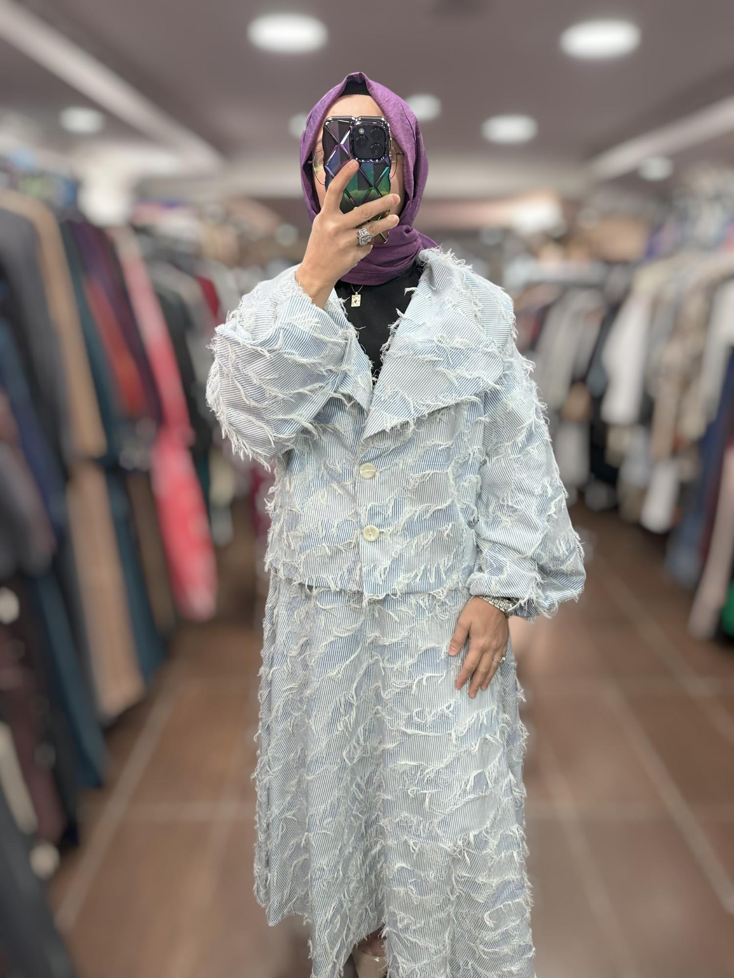 KAHMA KHM25Y25157 CEKET - MAVİ