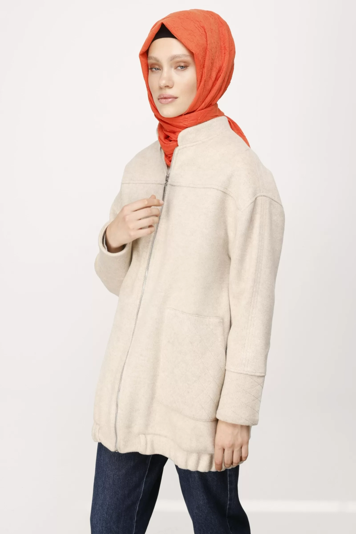 KAŞE BOMBER KABAN - KUM