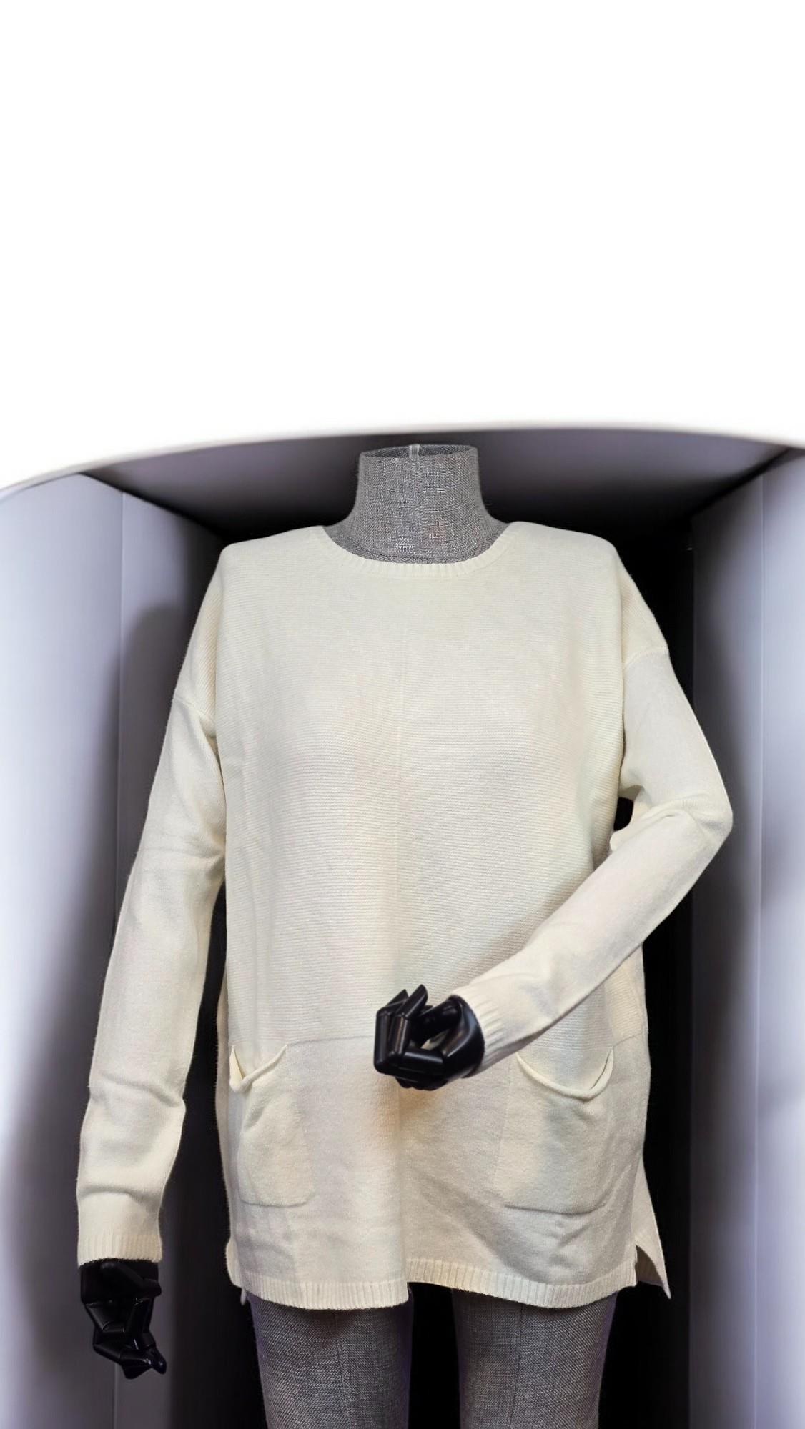 LARA BOYUN TRİKO SWEAT - KREM