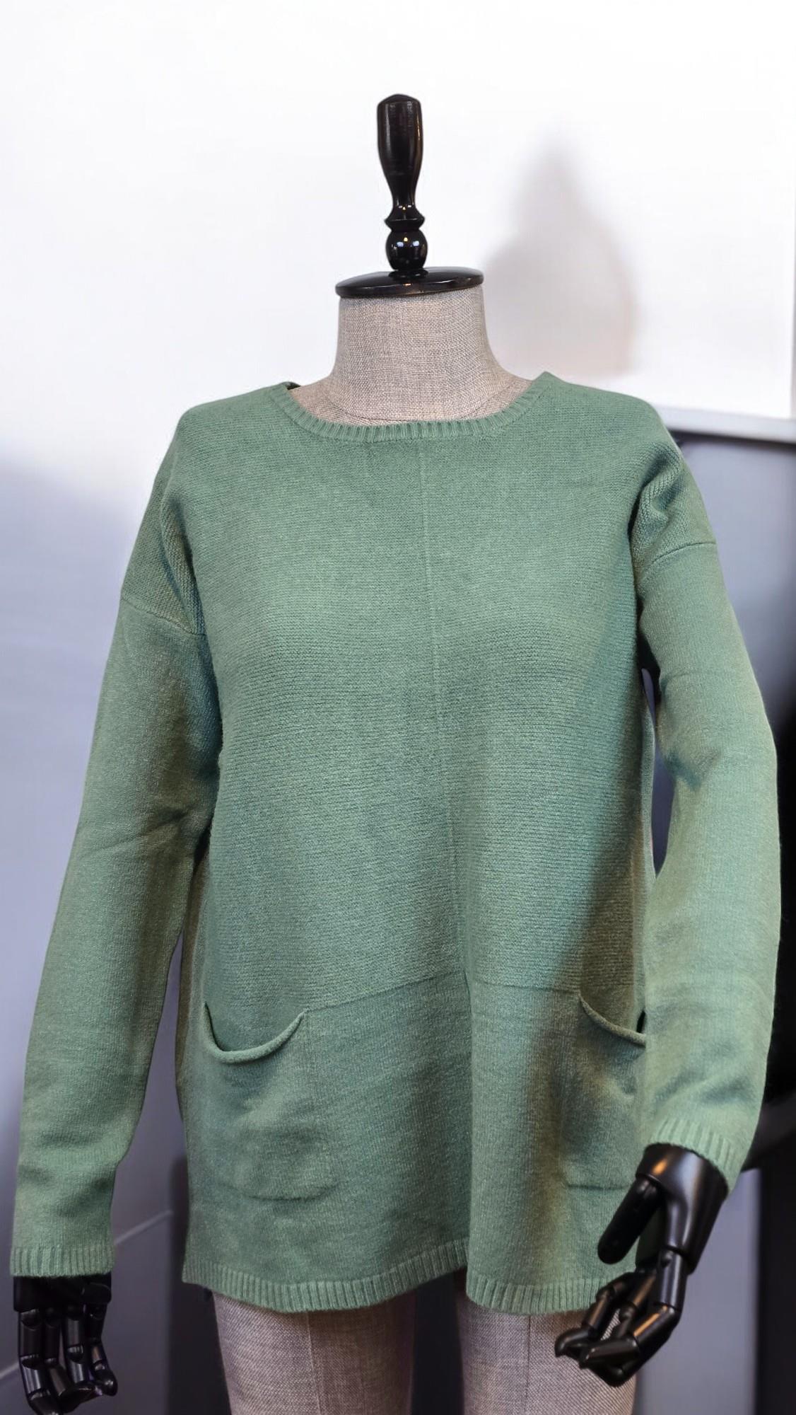 LARA BOYUN TRİKO SWEAT - YEŞİL