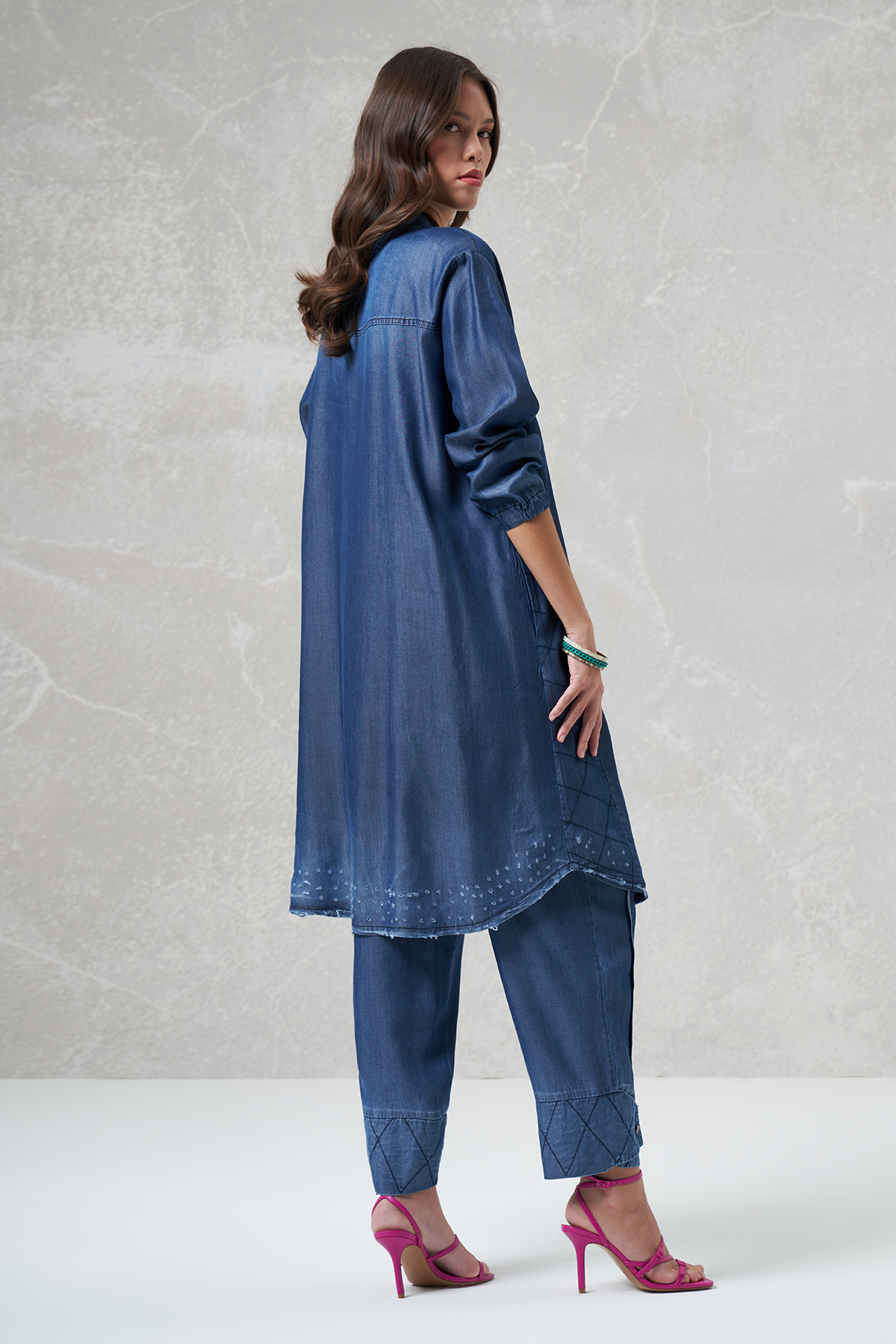 MissWhence 35102 TENCEL PANTOLON - Lacivert