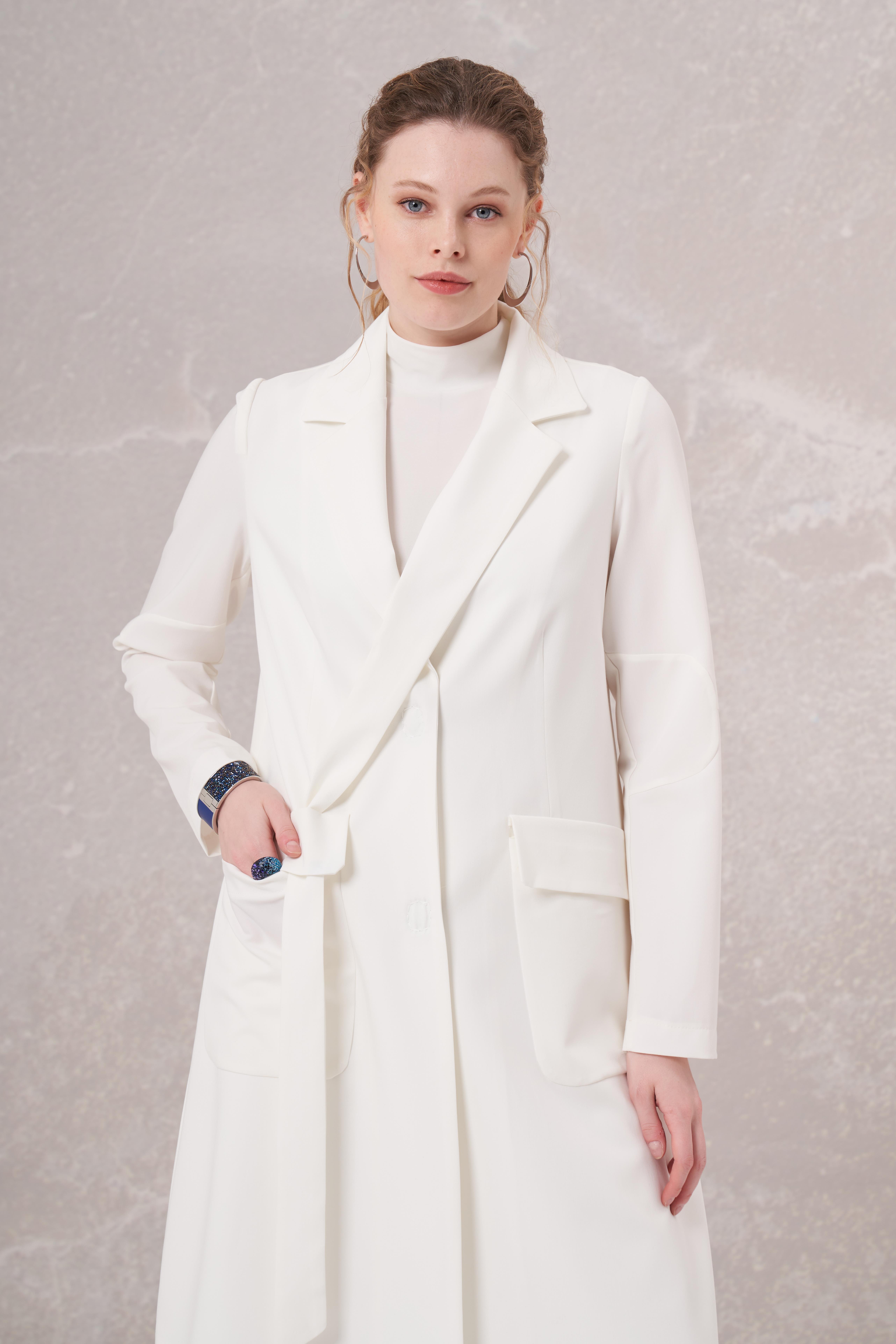 MissWhence 35203 Blazer Ceket - Ekru