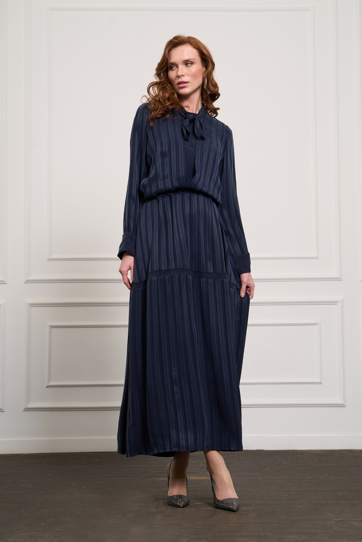 MissWhence 37810 Elbise - Lacivert