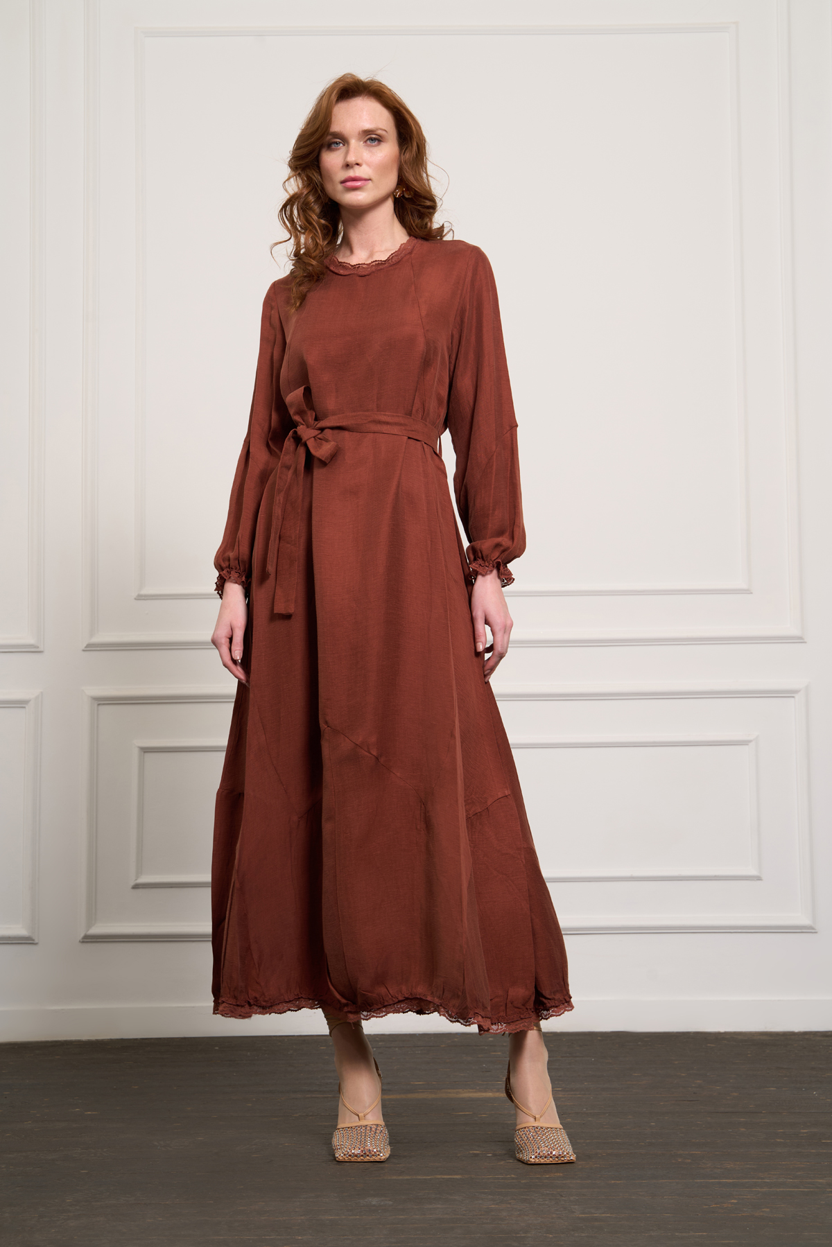 MissWhence 37831 Elbise - Turuncu