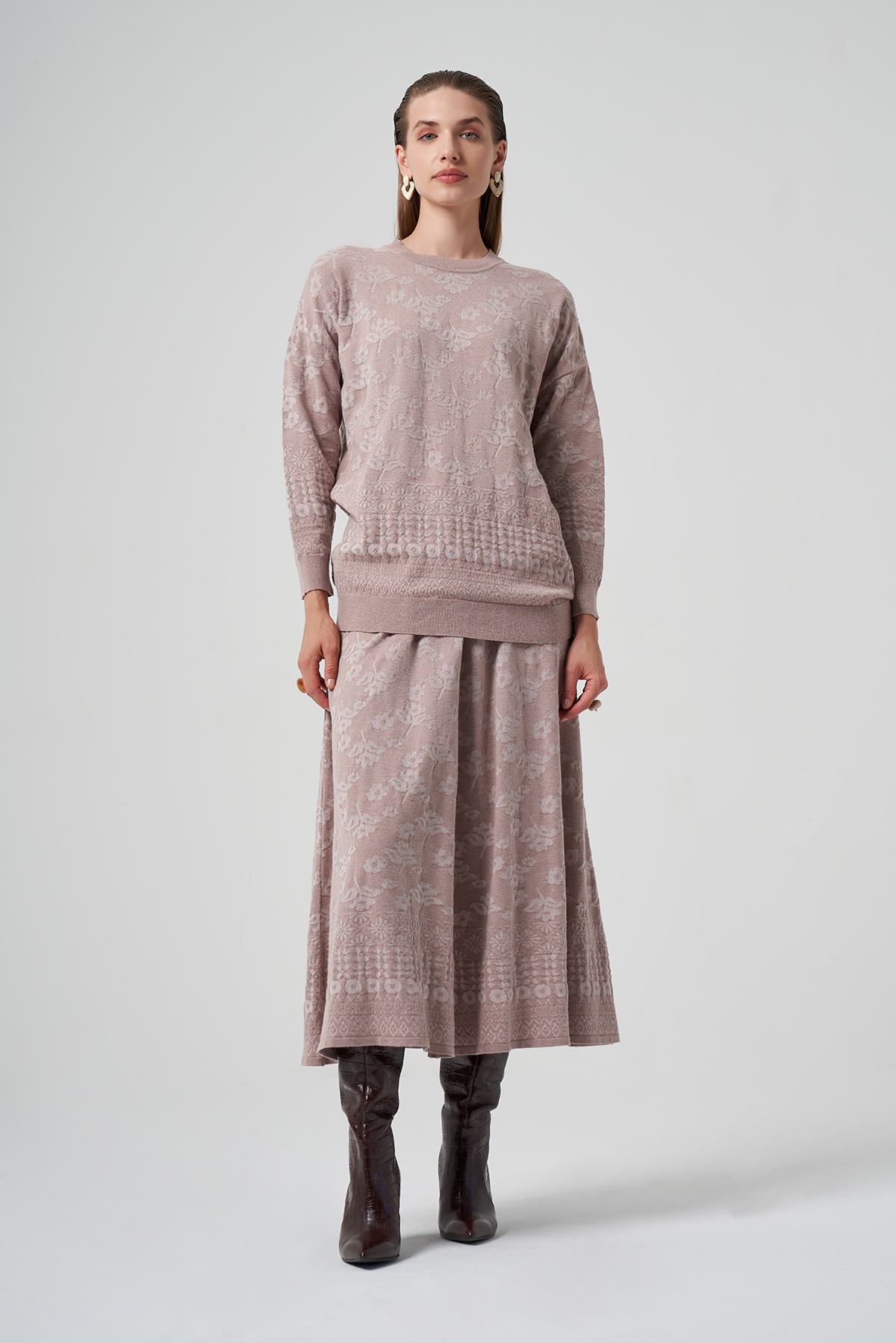 MissWhence MİSS 252-253 Triko Takım - Vizon