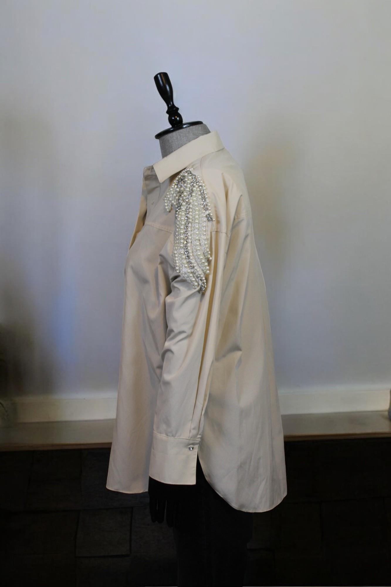 MY312 OMZU TAŞLI GÖMLEK - TAŞ