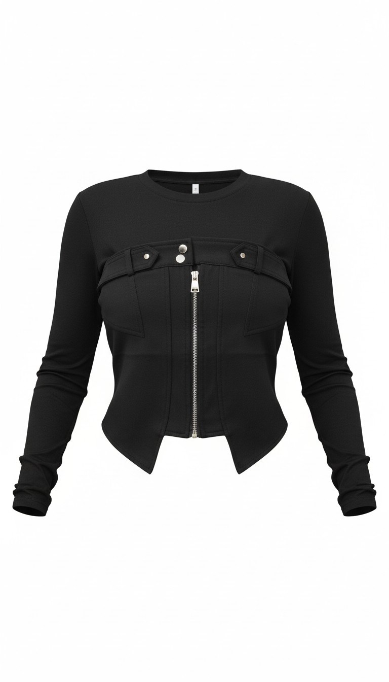 ON FASHION 26Y.ON.BLZ.70366.01 BLUZ - SİYAH
