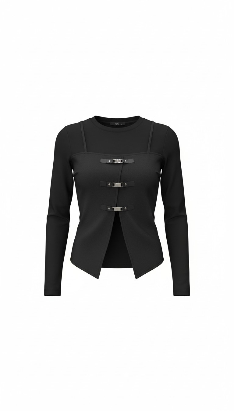 ON FASHION 26Y.ON.BLZ.70367.01 BLUZ - SİYAH