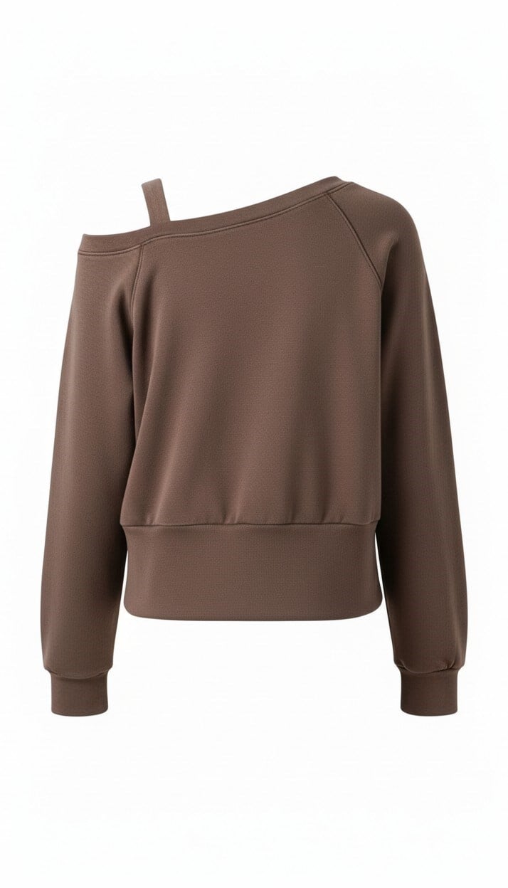 ON FASHION 26Y.ON.SWT.76324.01 OMZU AÇIK VEREV SWEAT - KAHVE