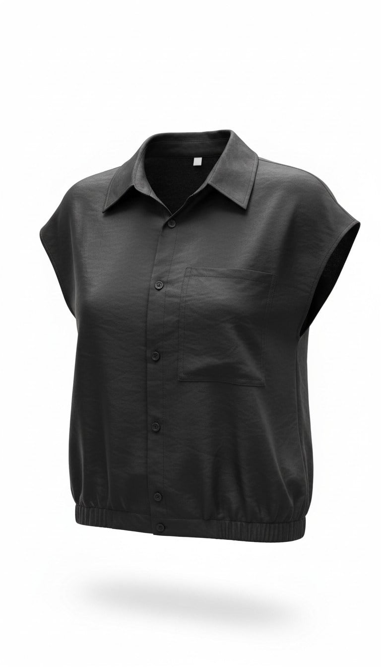 ON FASHION 26Y.ON.YLK.74902.01 ÇİZGİLİ DÜĞMELİ SIFIR YAKA YELEK - SİYAH