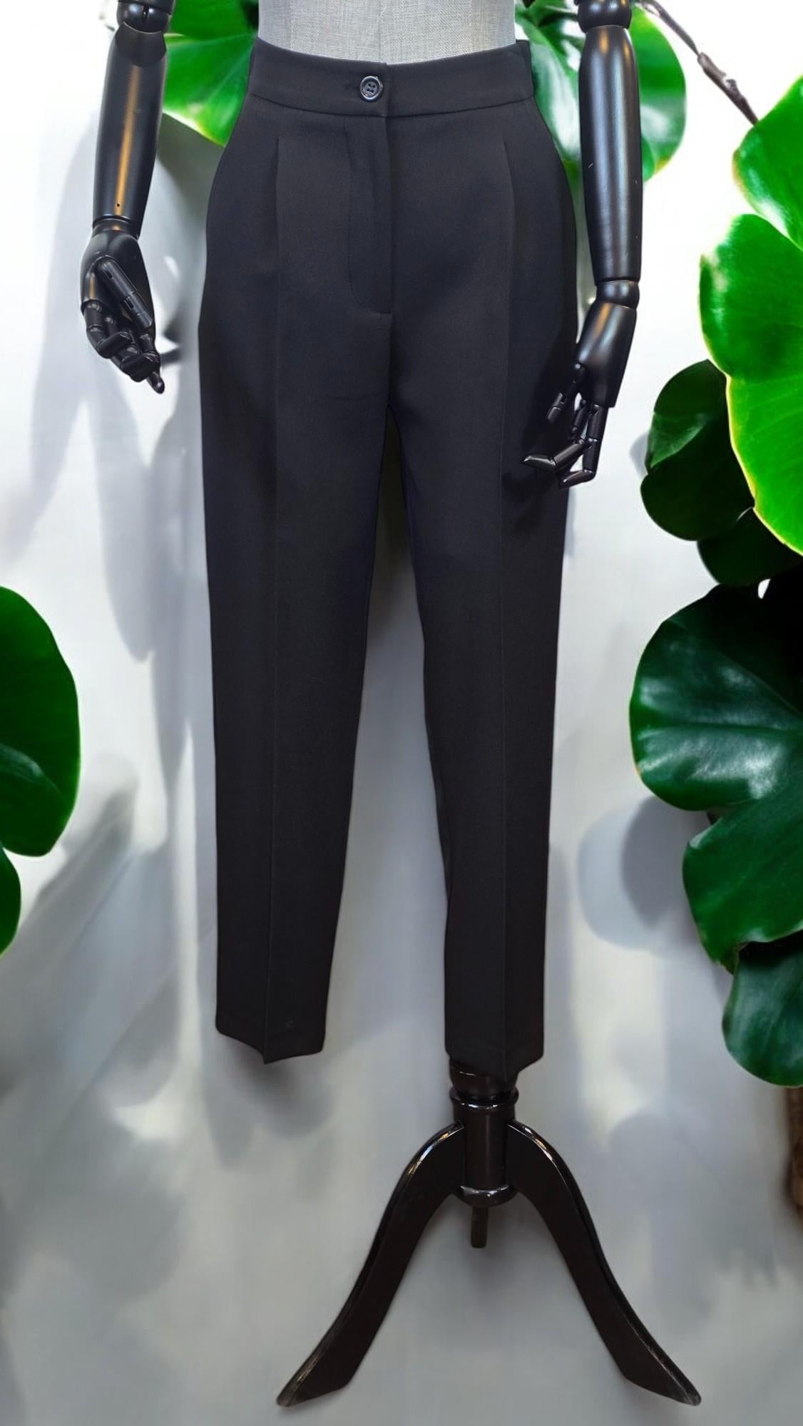 ON FASHION Tek Pile Dar Paça Pantolon - Siyah