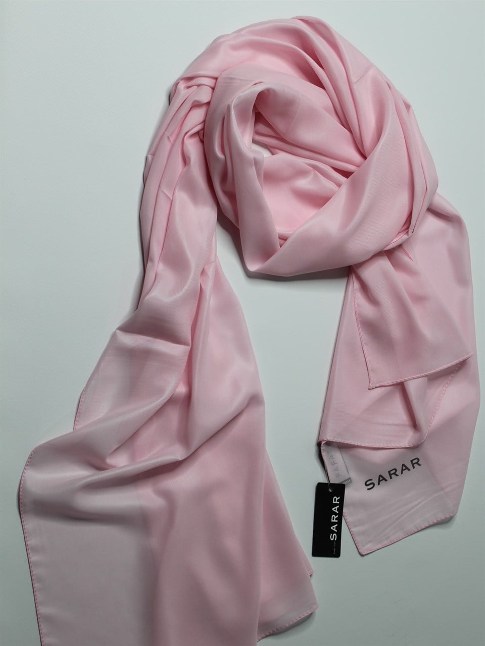 SARAR DERİ ŞAL - AÇIK PEMBE