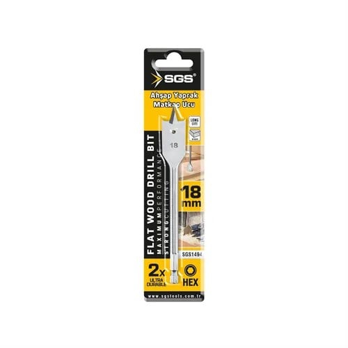 AHŞAP YAPRAK MATKAP UCU 18x152 mm