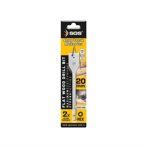 AHŞAP YAPRAK MATKAP UCU 20x152 mm