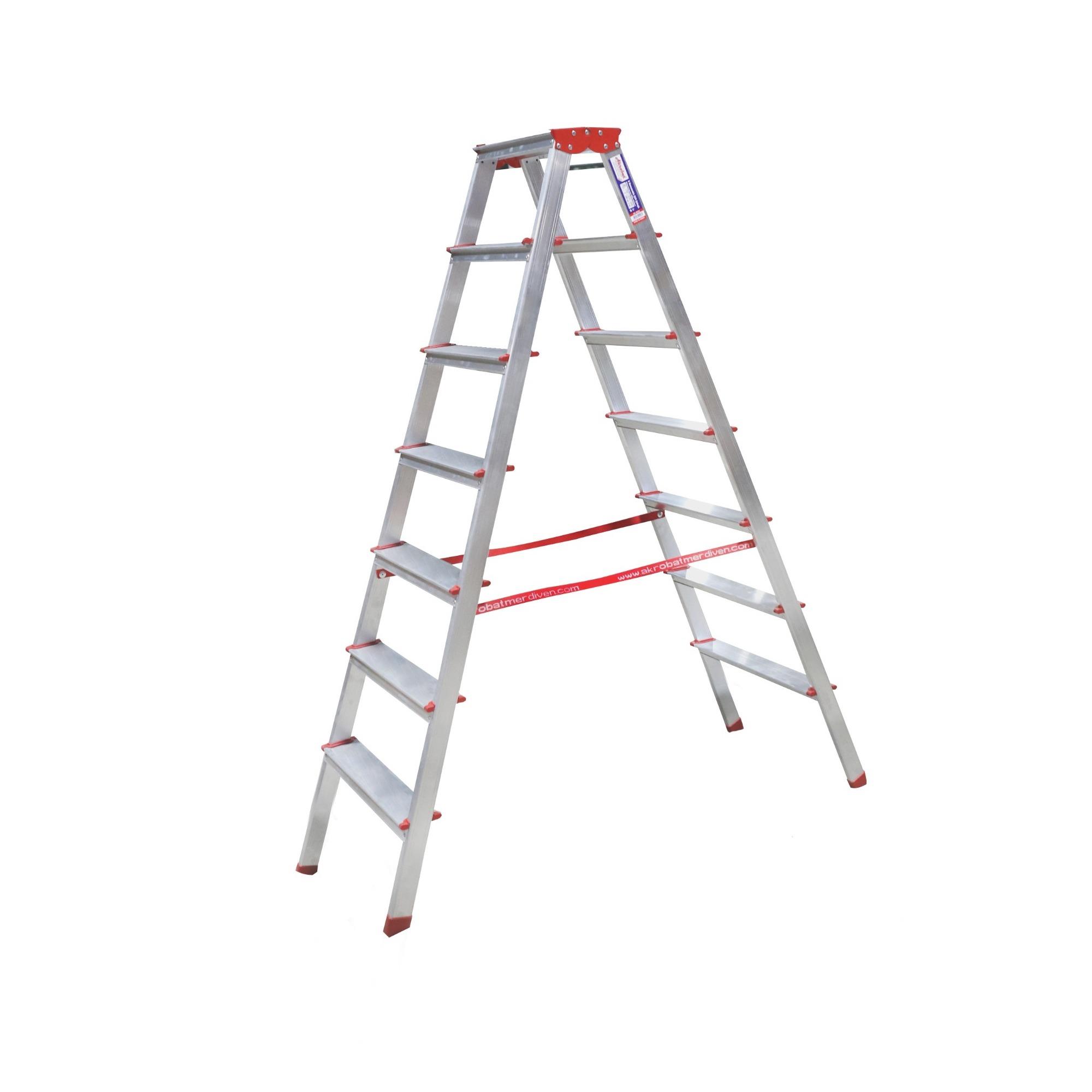 ALÜMİNYUM ÇİFT ÇIKIŞLI MERDİVEN 7 Lİ