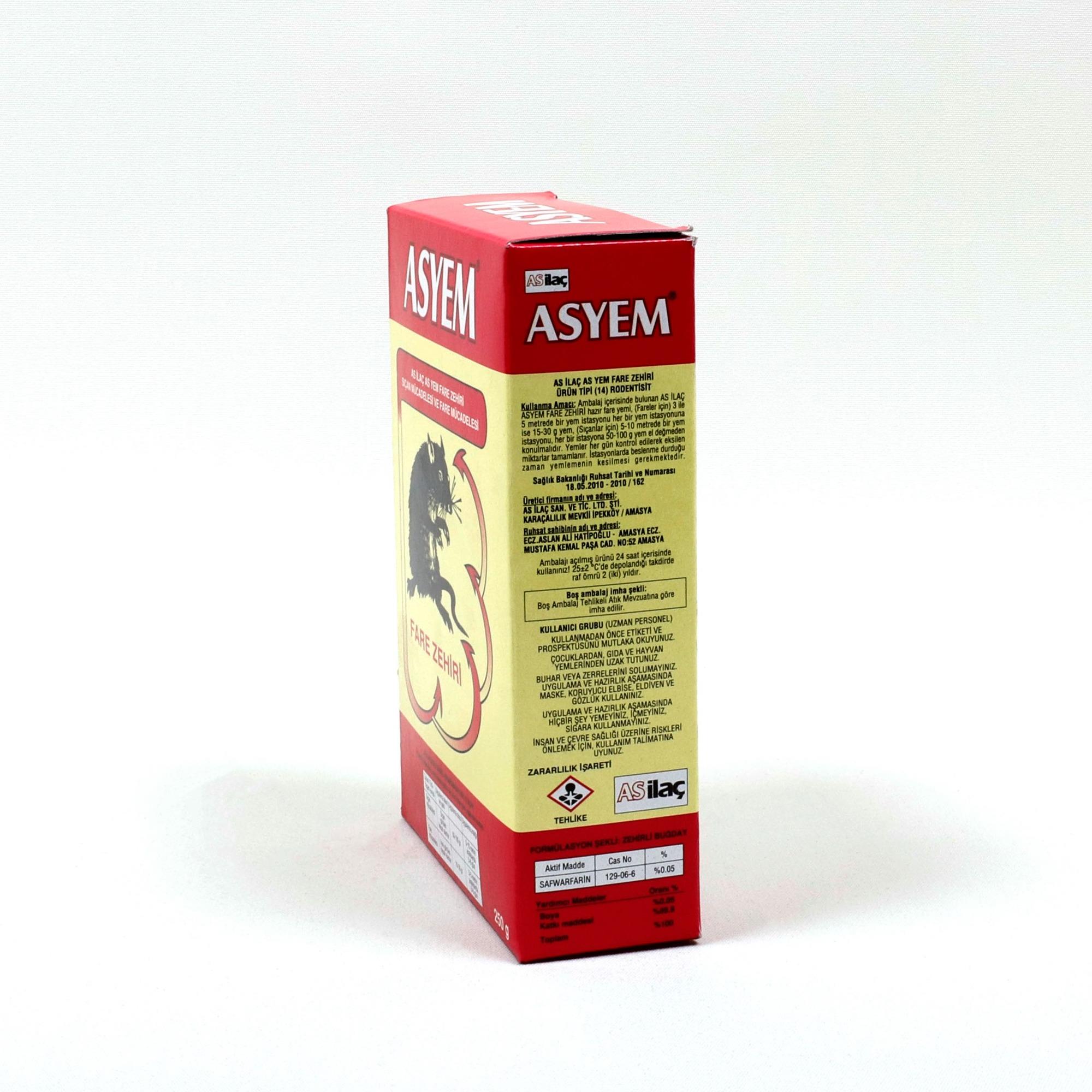 ASYEM BUĞDAY FARE ZEHRİ 250 GR KOD:102