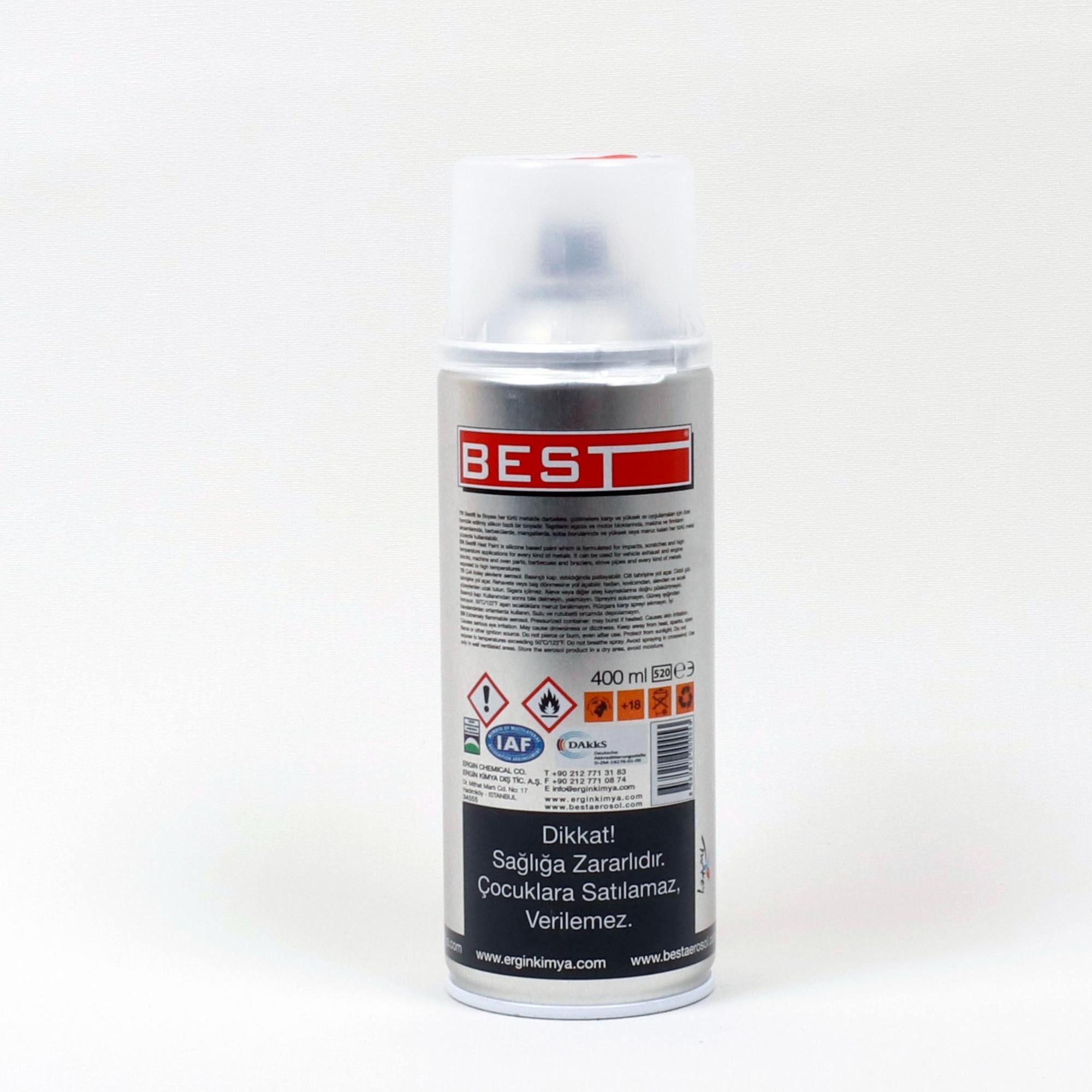 BEST YÜKSEK ISI (HARARET) BOYASI 400 ML GÜMÜŞ