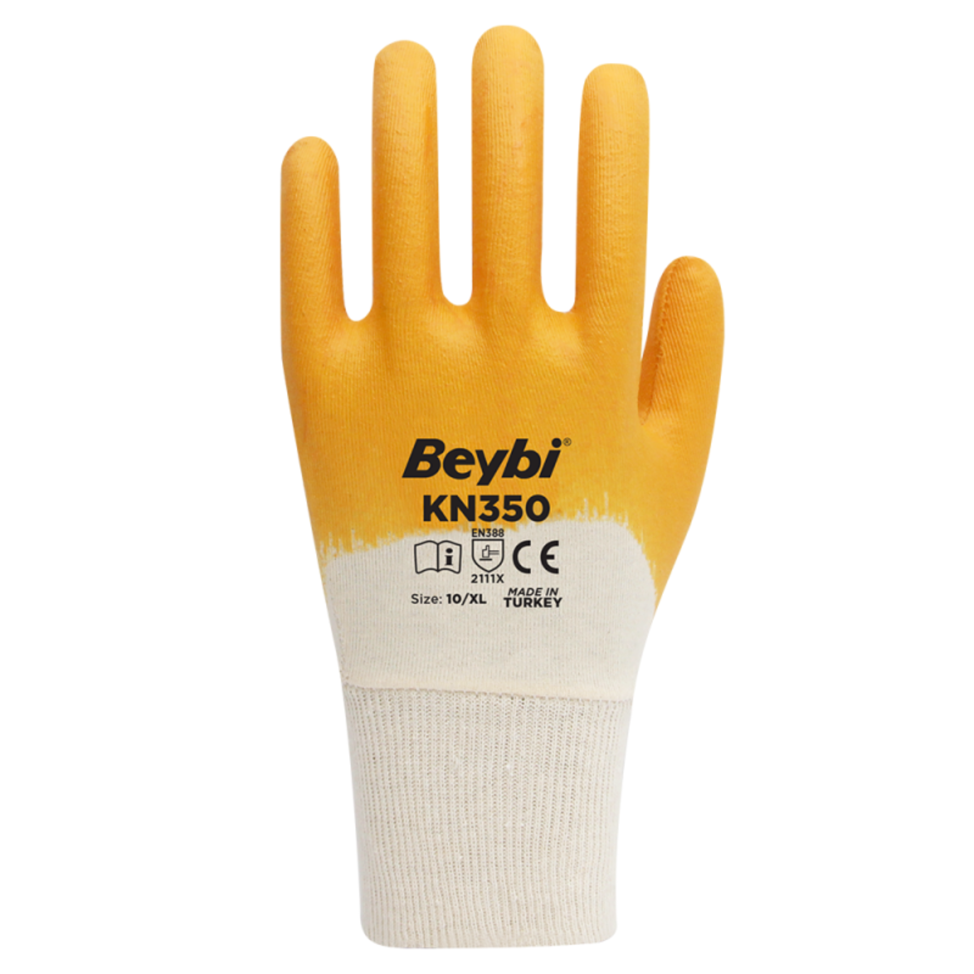 BEYBİ KN350 NİTRİL ELDİVEN SARI NO: 9